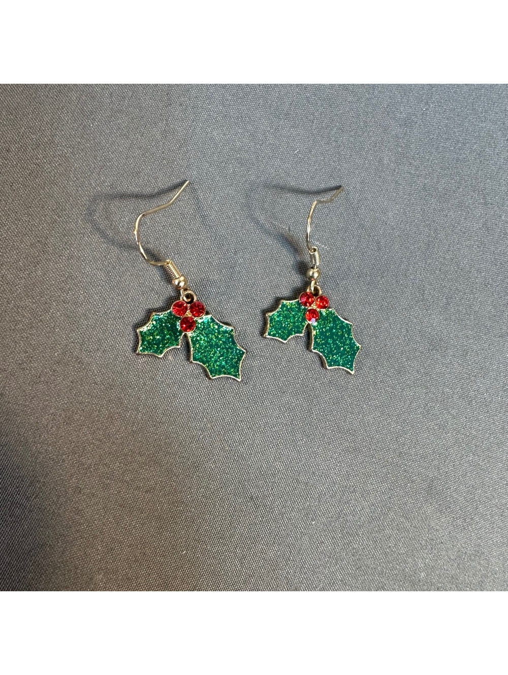 Mistletoe Holidays Christmas Earrings Sparkly